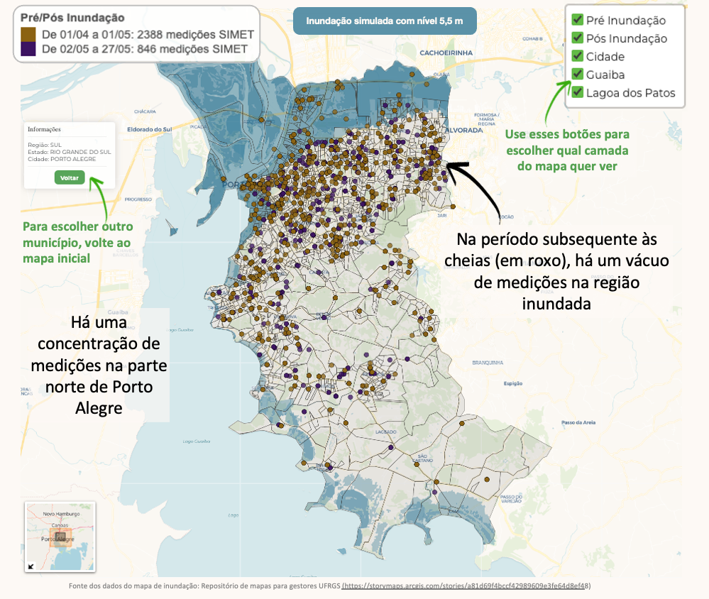 Explicação sobre o mapa